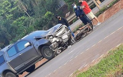 Motociclista muere atropellado por camioneta