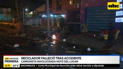 Reciclador falleció tras accidente - ABC Noticias - ABC Color