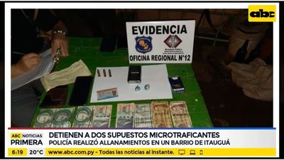 Detienen a dos supuestos microtraficantes en Itauguá - ABC Noticias - ABC Color