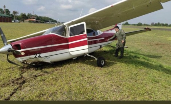 Ministra de Justicia sufre accidente aéreo en pista de la Itaipu