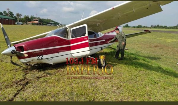 Aeronave que transportaba a Ministra de Justicia sufrió un percance en el aeródromo de Itaipú