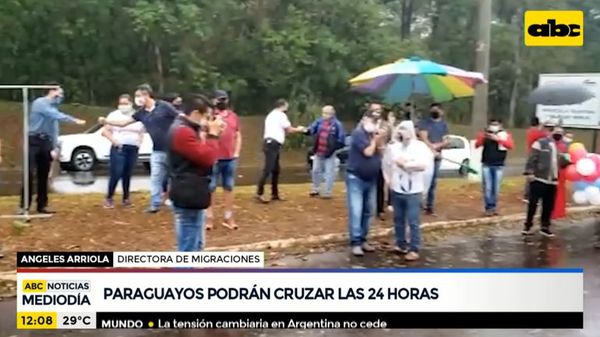 Paraguayos podrán cruzar el Puente de la Amistad las 24 horas - ABC Noticias - ABC Color