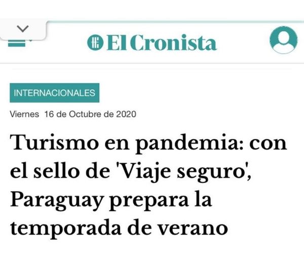 Medios argentinos destacan a Paraguay como destino seguro para el turismo - El Trueno