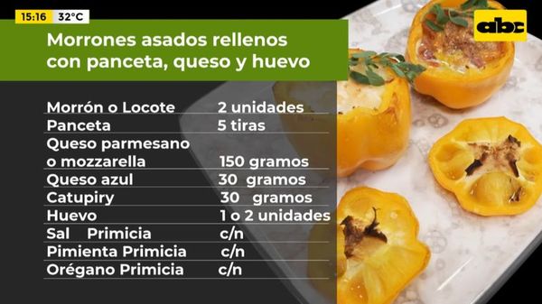 ¡Hoy preparamos morrones asados rellenos! - Ensiestados - ABC Color
