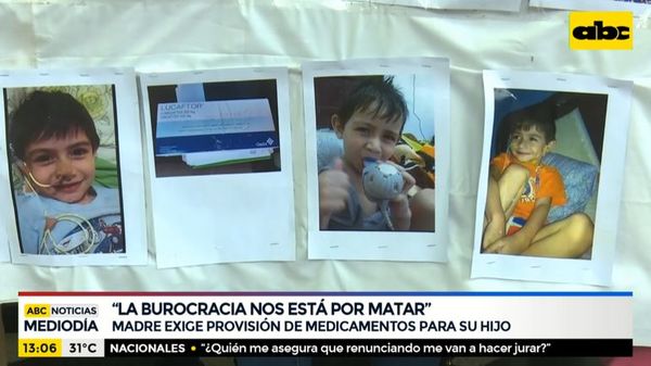 Madre exige provisión de medicamentos para su hijo - ABC Noticias - ABC Color