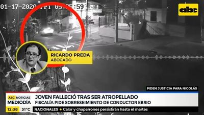 Fiscalía pide sobreseimiento para conductor ebrio que mató a joven - ABC Noticias - ABC Color
