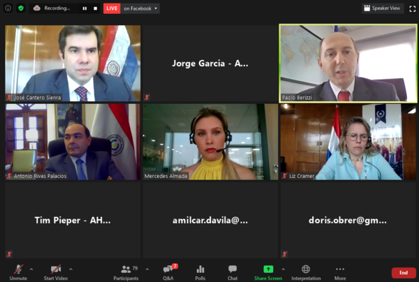 Rueda virtual a la caza de nuevos negocios entre Paraguay y Europa