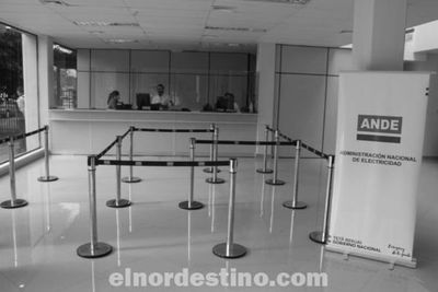 Se acabó lo que se daba: la ANDE cobrará a todos sus clientes, deudas se fraccionan y vuelven los cortes por falta de pago