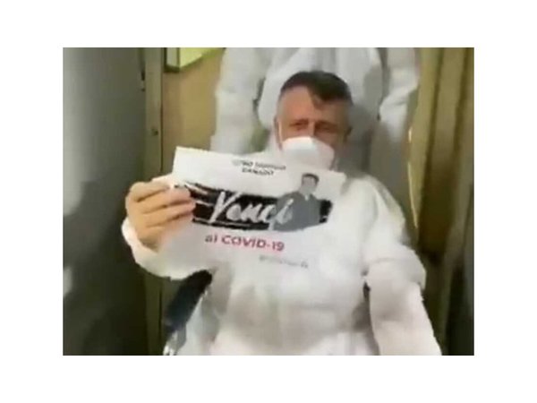Derrotó al COVID-19 y emocionó al rollo