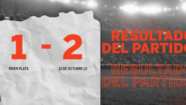 A 12 de Octubre (I) le alcanzó con un gol para vencer por 2 a 1 a River Plate