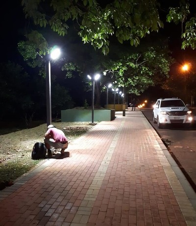 Obras en Parque Independencia de Pdte. Franco se terminará para diciembre