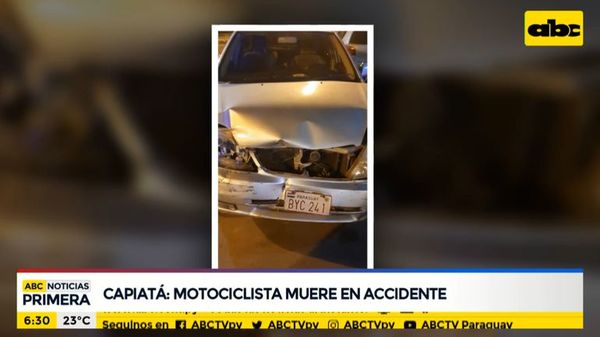 Motociclista muere en accidente en Capiatá - ABC Noticias - ABC Color