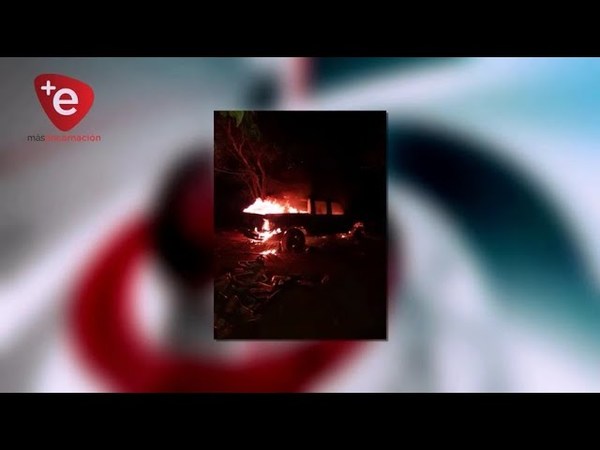 HALLAN INCINERADA CAMIONETA DE CONVICTO RECLUIDO EN ARGENTINA