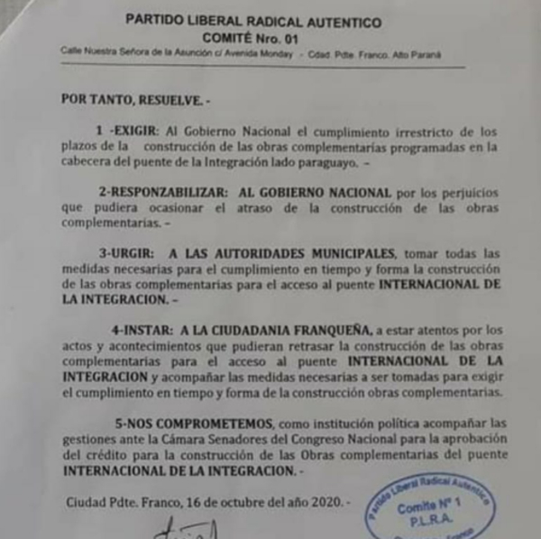 Preocupa retraso de las obras complementarias del Puente Integración - Noticde.com