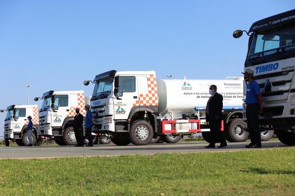 Entregan cinco camiones hidrantes a la SEN – Prensa 5