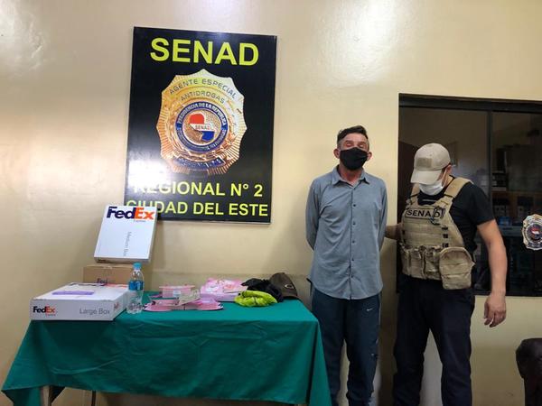 SENAD capturó a brasileño que enviaba cocaína mediante encomiendas aéreas