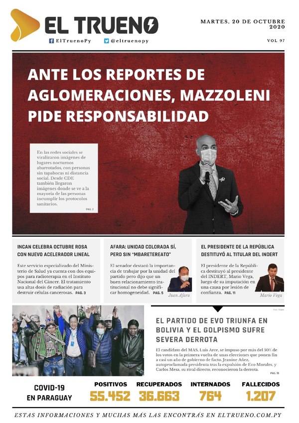 E-paper 20 de Octubre 2020 - El Trueno