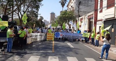 Movilizaciones docentes en reclamo de reposición en cargo y mayor presupuesto para MEC