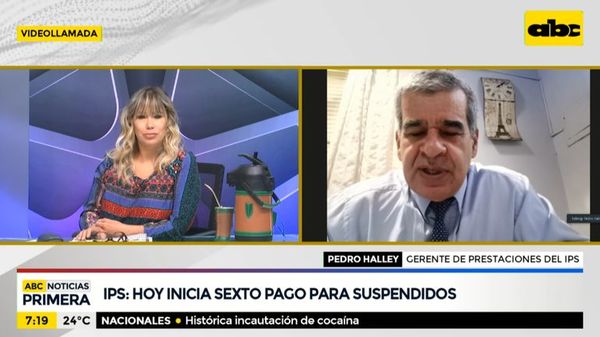 Hoy inicia el sexto pago del subsidio de IPS para suspendidos - ABC Noticias - ABC Color