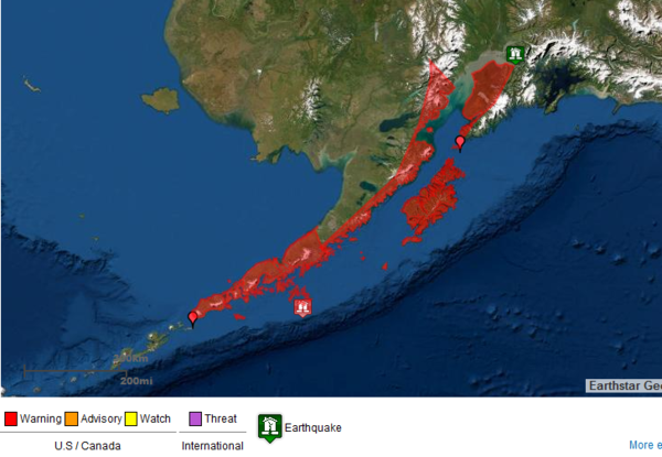 Alaska experimentó un poderoso sismo