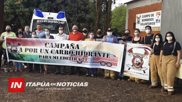 EDELIRENSES EN ESPAÑA ENTREGAN IMPORTANTE APORTE A BOMBEROS