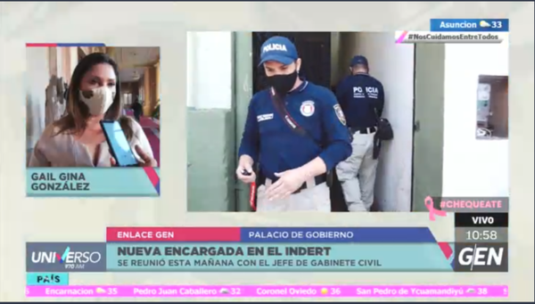 HOY / La nueva encargada de Despacho del Indert, Gail Gina, se reunió con el jefe de Gabinete de la Presidencia