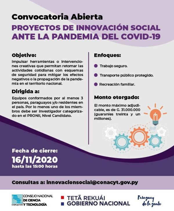 Convocan a presentar proyectos de innovación social  - Ciencia - ABC Color