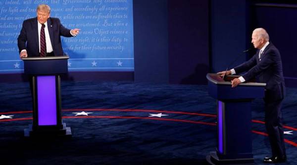 Elecciones en Estados Unidos 2020: el últimos debate entre Trump y Biden, con micrófonos silenciados - ADN Paraguayo