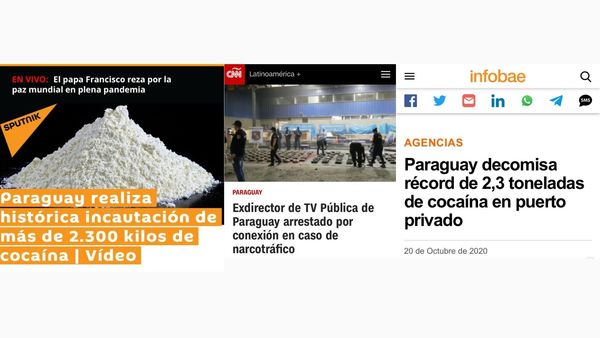 Medios internacionales se hacen eco del decomiso de gran cargamento de cocaína - El Trueno