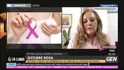 HOY / Bettina Cuevas, vicepresidenta de la AMACMA, comenta su experiencia de vencer al cáncer de mamá
