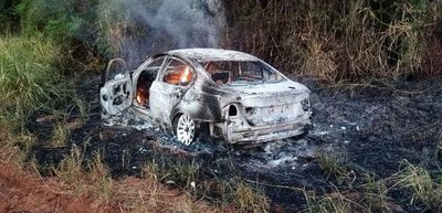 Hallan incinerado vehículo de hombre desaparecido - ABC en el Este - ABC Color