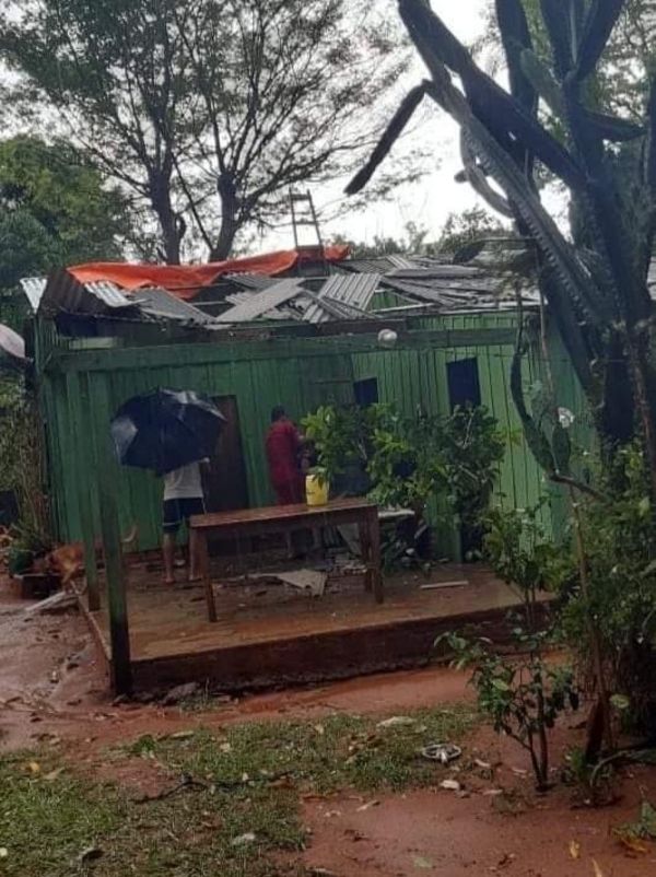 Tormenta en Concepción dejó varios daños - Nacionales - ABC Color