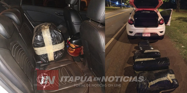INCAUTAN MARIHUANA SOBRE LA RUTA N° 6 EN CAPITÁN MIRANDA.