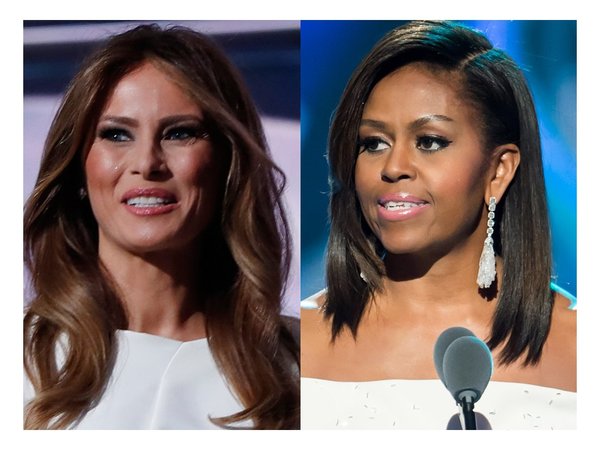 Michelle Obama recorre la Casa Blanca con Melania Trump