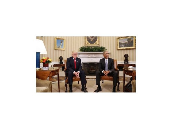 Obama recibe a Trump en la Casa Blanca