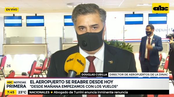 El aeropuerto Silvio Pettirossi se reabre desde hoy - ABC Noticias - ABC Color