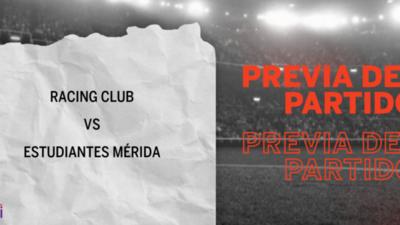 Racing Club recibirá a Estudiantes Mérida por la Grupo F – Fecha 6