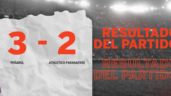 Con una mínima ventaja, Peñarol venció a Athletico Paranaense en un duelo lleno de goles