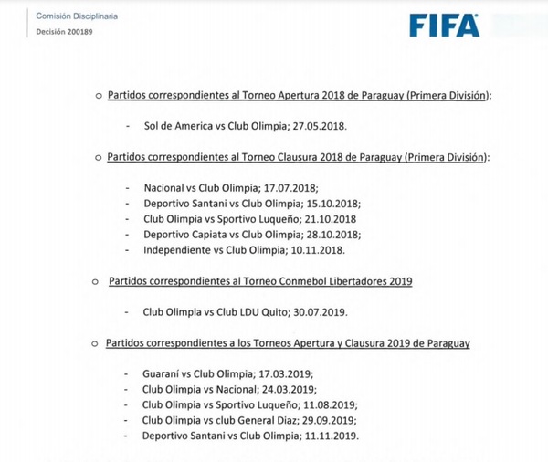 FIFA publica argumentos de sanción a Trovato