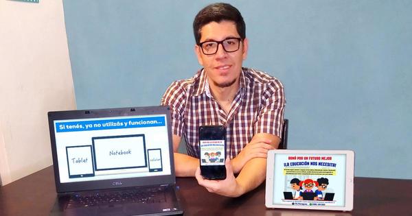 Promueven donación de celulares y notebooks para estudiantes de escasos recursos