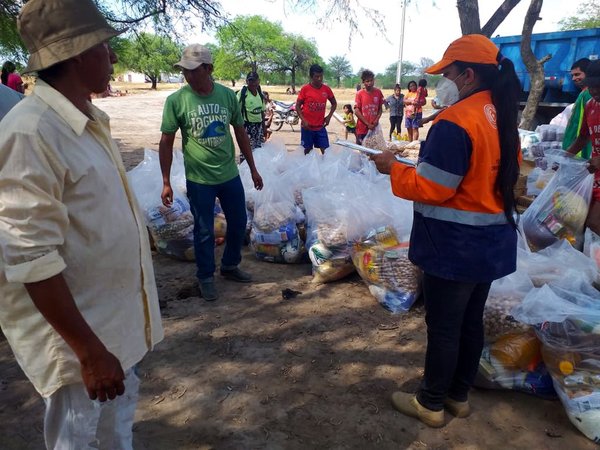 SEN distribuye 29.500 kilos de alimentos a nativos del Bajo Chaco