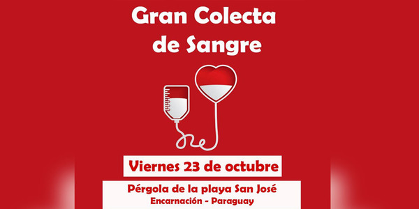 GRAN COLECTA DE SANGRE EN LA PÉRGOLA DE LA PLAYA SAN JOSÉ DE ENCARNACIÓN.