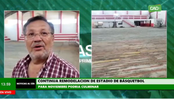 Prosigue reparación del estadio de la Federación Concepcionera de Básquetbol