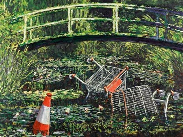 Se vende por 8,3 millones una reinterpretación de Monet ejecutada por Banksy