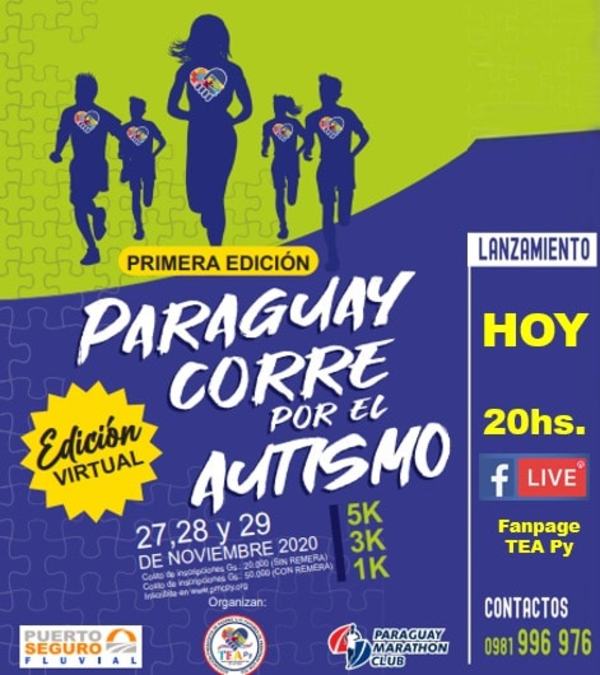 Se viene “Paraguay corre por el Autismo” en su versión virtual