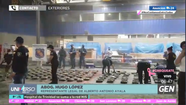 HOY / Hugo López, representante legal de Alberto Antonio Ayala, segundo detenido por el caso de la carga de cocaína
