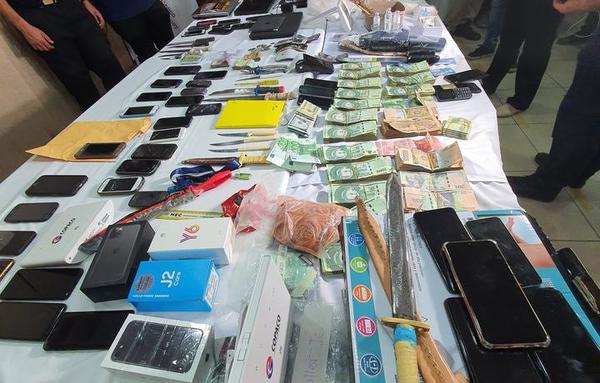 Hallan dinero en efectivo y droga en Penal de Tacumbú