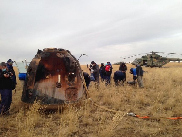 La nave tripulada Soyuz MS-16 regresa con éxito a la Tierra