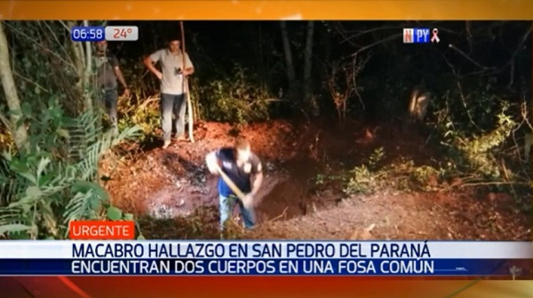 Hallan cuerpos de secuestrados en una fosa común