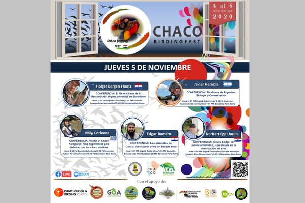 Primera feria virtual de aves del Chaco